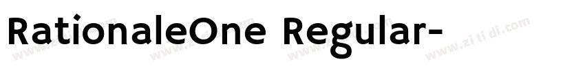 RationaleOne Regular字体转换